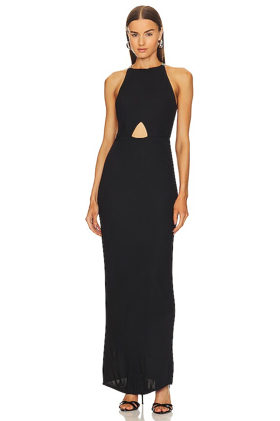 view 2 of 5 Jersey Embellished Dress in Black