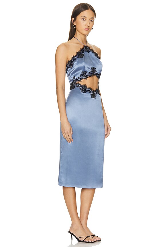 view 2 of 3 VESTIDO MIDI in Denim