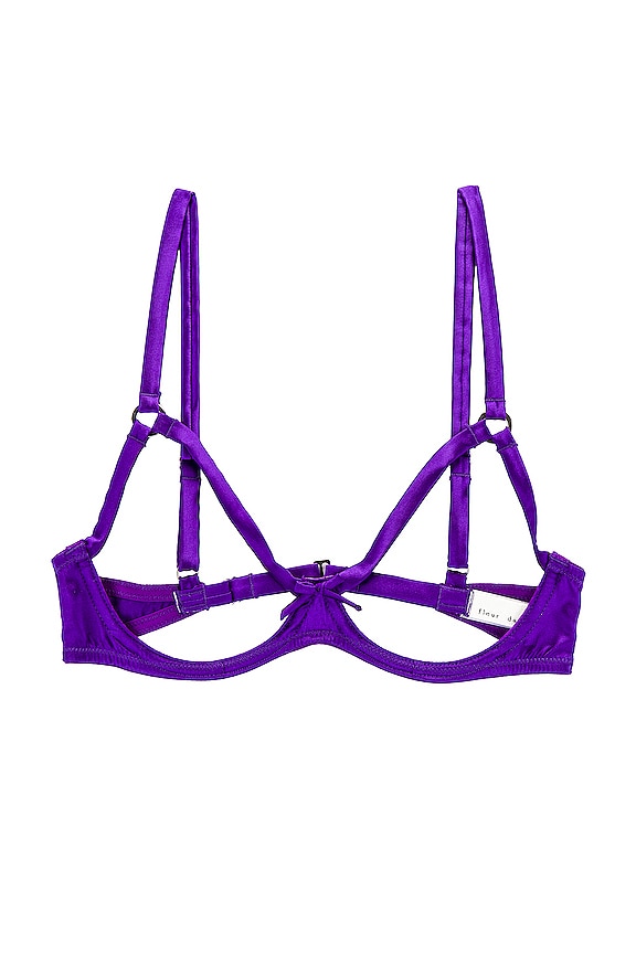 view 1 of 2 Luxe Strappy Bondage Underwire Bra in Pansy