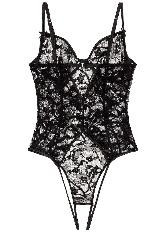 view 2 of 2 BODY ABIERTO MAGNOLIA LACE in Black