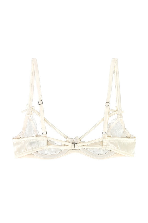 view 2 of 2 Charlotte Lace Peakaboo Bra in Ivory