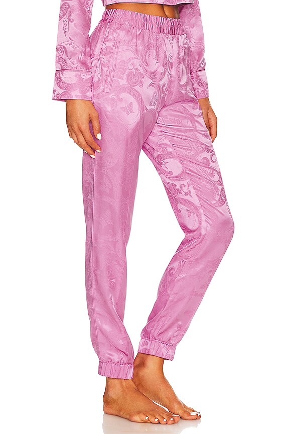 view 2 of 4 Pajama Track Pant in Azalea Paisley Jacquard