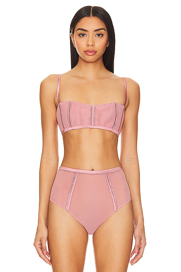 view 2 of 6 Brilliant Boned Bralette in Rose Gold