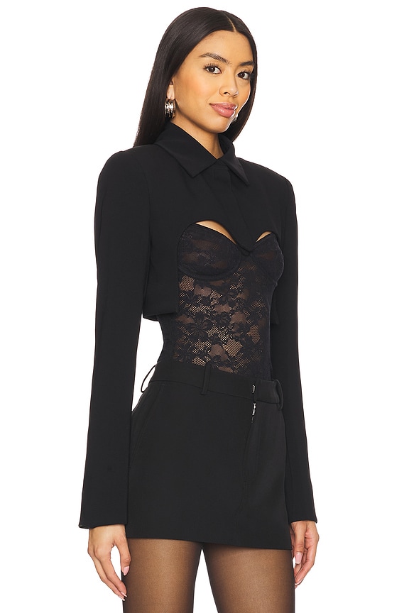 view 2 of 4 Ultra Short Blazer in Black