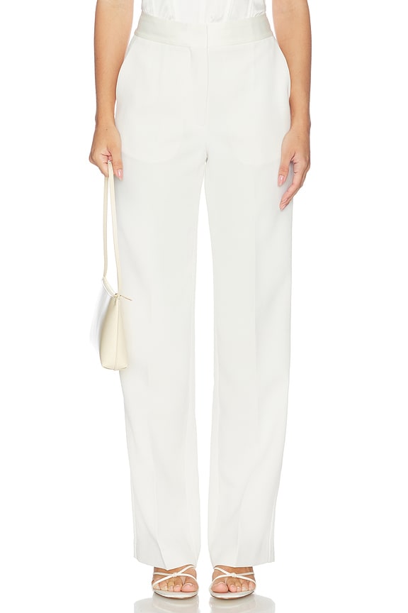 view 1 of 6 PANTALÓN TUXEDO in Ivory