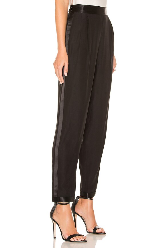 view 2 of 4 PANTALON TUXEDO in Black