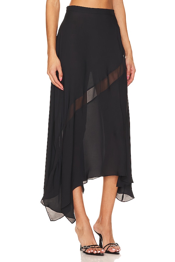 view 2 of 4 Handkerchief Skirt in Black