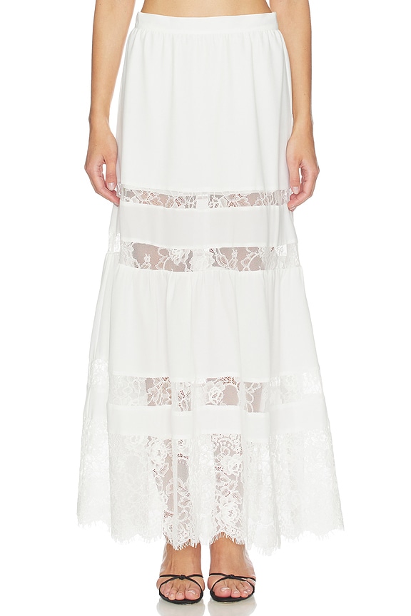 view 1 of 6 Adeline Maxi Skirt in Ivory