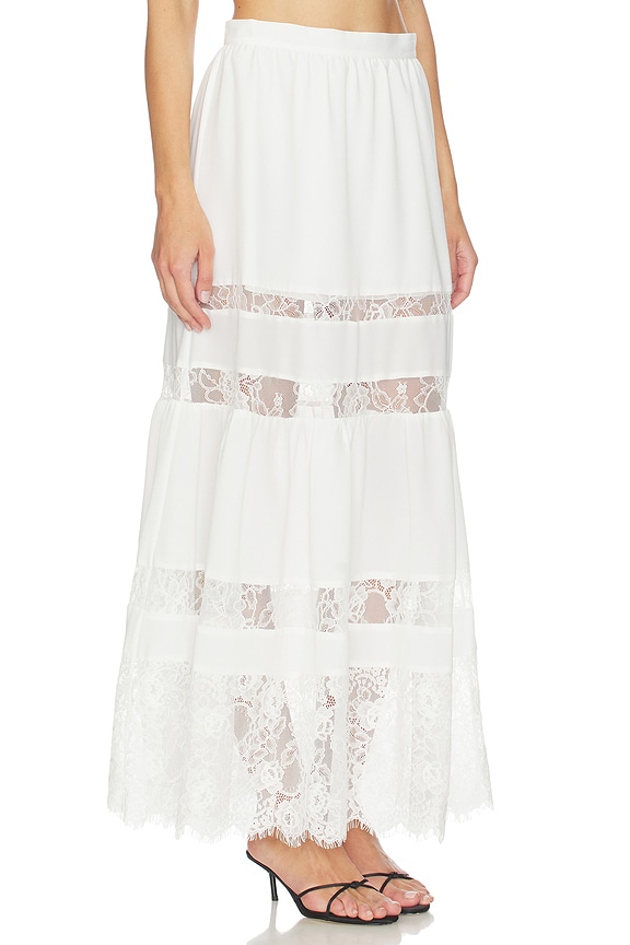 view 2 of 6 Adeline Maxi Skirt in Ivory