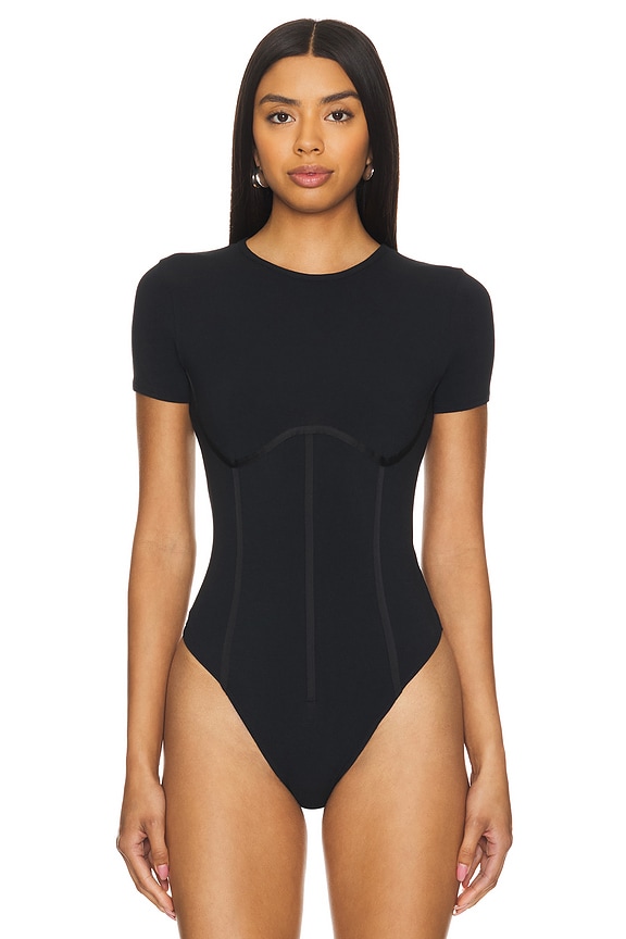 view 2 of 5 T-Shirt Bodysuit in Black