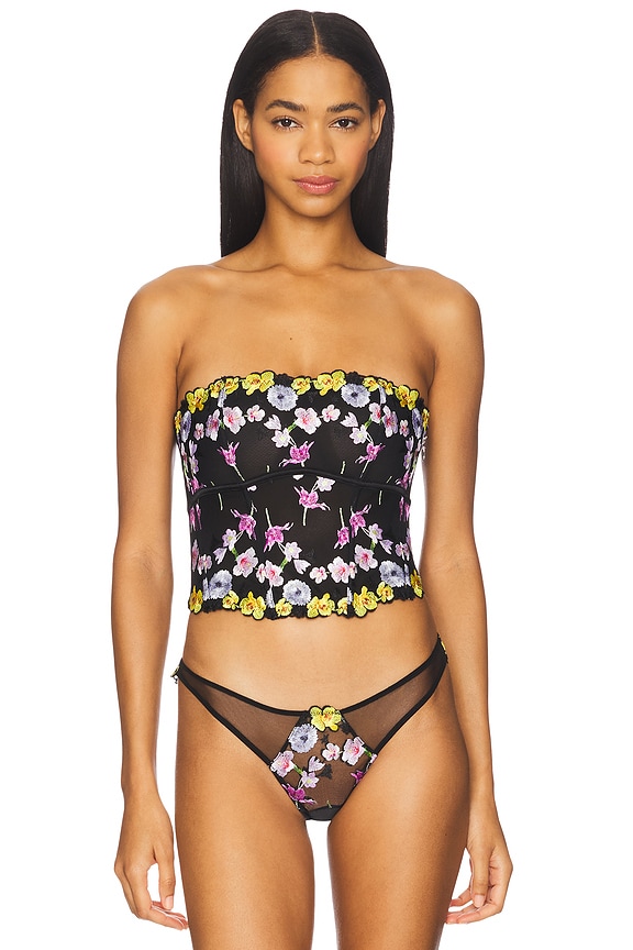 view 2 of 5 Eden Corset Top in Black