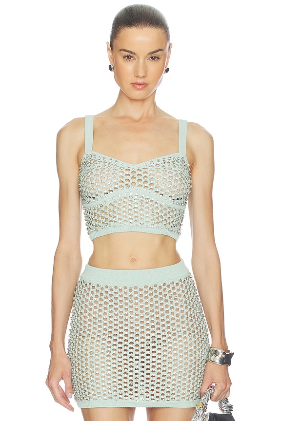 view 1 of 5 Spotlight Bralette in Frosted Mint