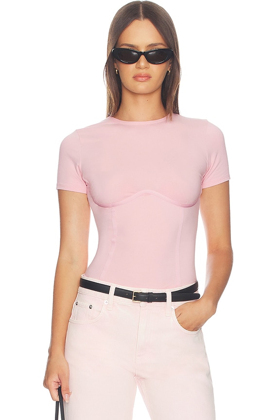 view 1 of 4 Organic Cotton T-shirt in Pink Lady