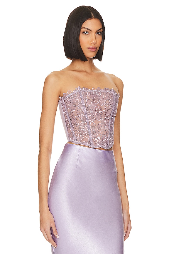 view 2 of 5 Whitney Corset Top in Thistle