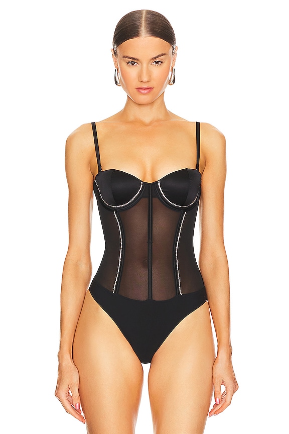 view 2 of 6 Brilliant Bodysuit in Black