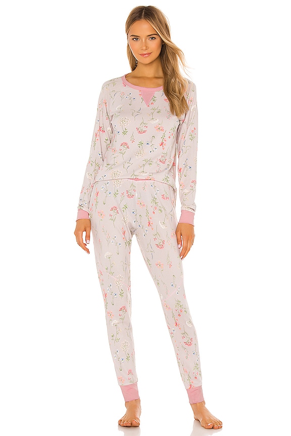 view 1 of 3 Maddie PJ Set in Light Gray