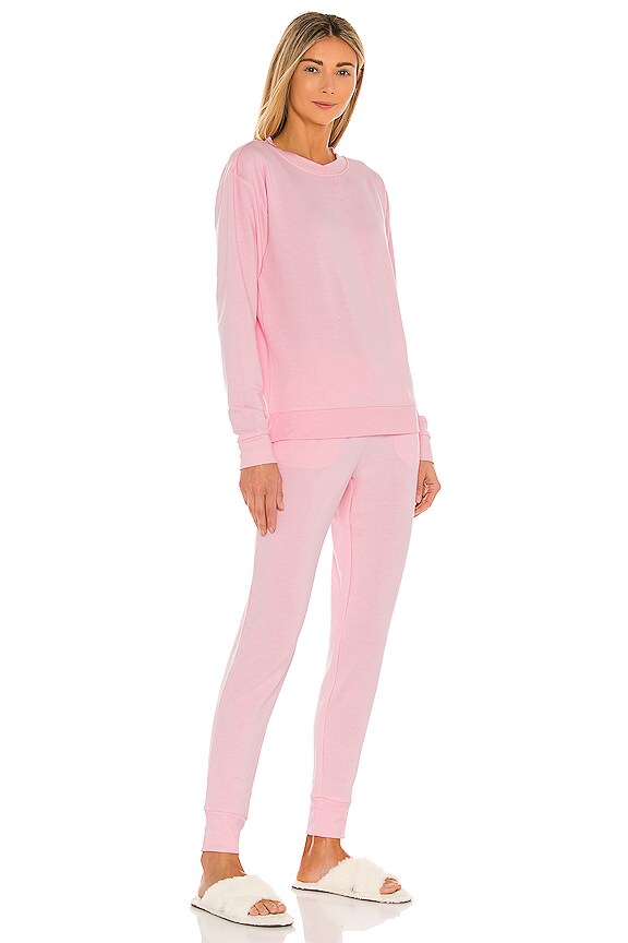 view 2 of 3 Blaire Long Lounge PJ Set in Carnation