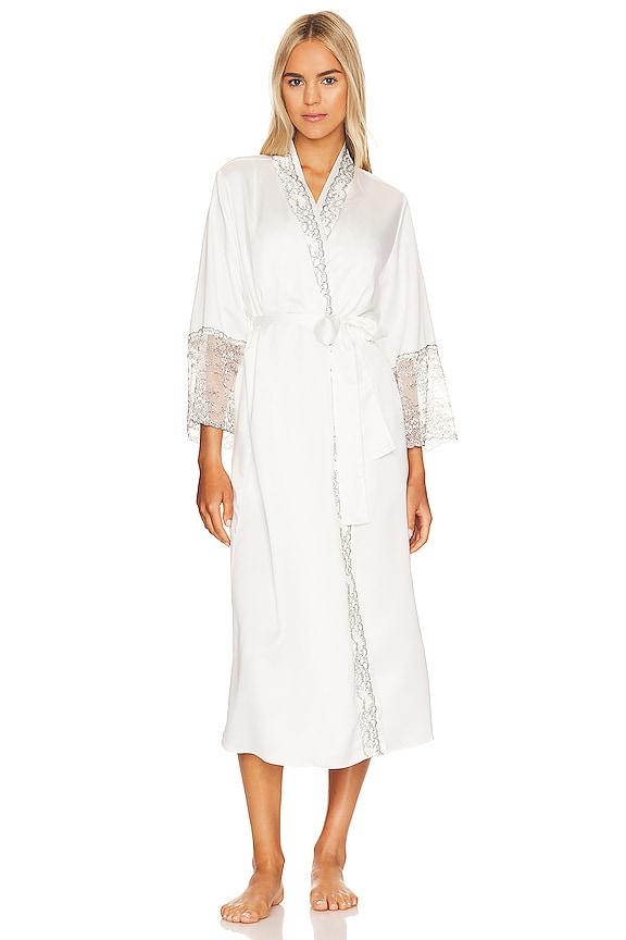 view 2 of 4 PEIGNOIR ANGELIQUE LACE in Ivory