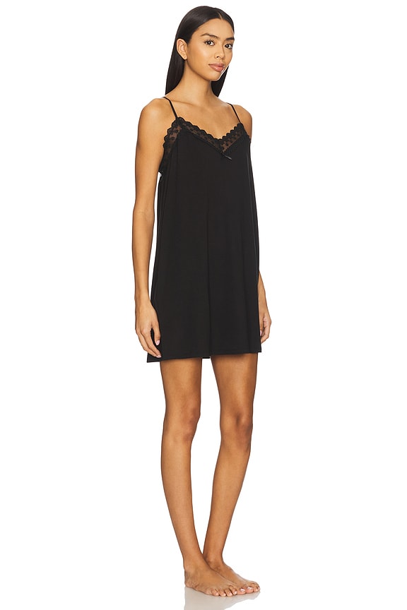 view 2 of 3 Maven Chemise With Lace in Black