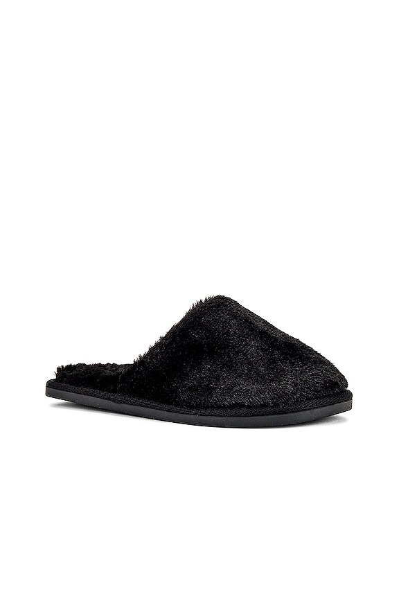 view 2 of 5 Victoria Teddy Slippers in Black