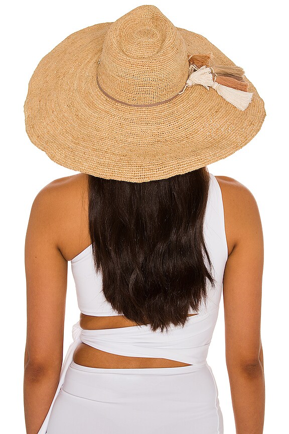 view 2 of 3 Nicolette Hat in Natural, Gold, & Parfait