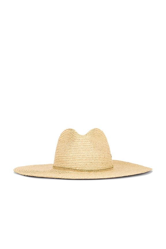 view 2 of 4 SCOTTIE 페도라 햇 in Natural & Gold