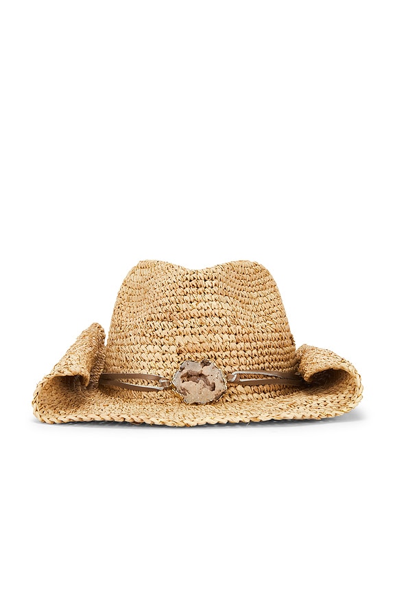 view 1 of 2 Kelli Cowboy Hat in Natural & Gold