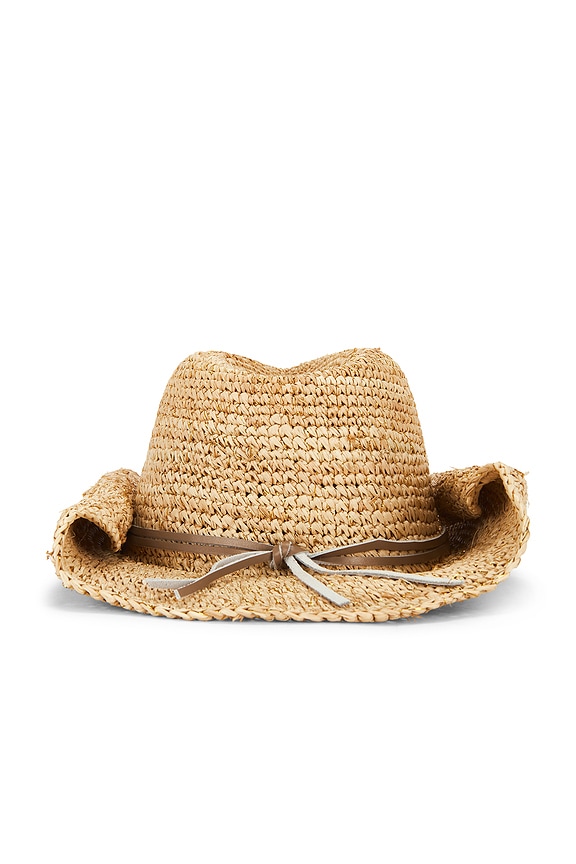 view 2 of 2 Kelli Cowboy Hat in Natural & Gold