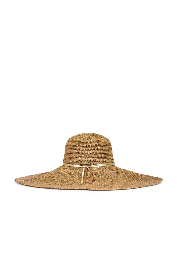 view 2 of 3 SOMBRERO FEDORA MARIE in Cement & Gold