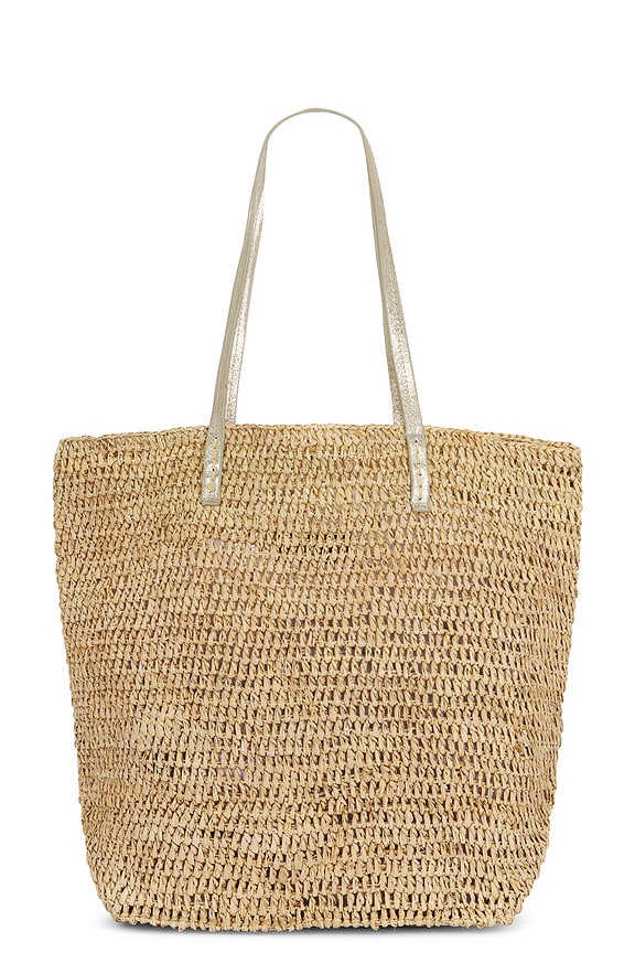 view 2 of 4 Tybee Tote in Almond & Silver