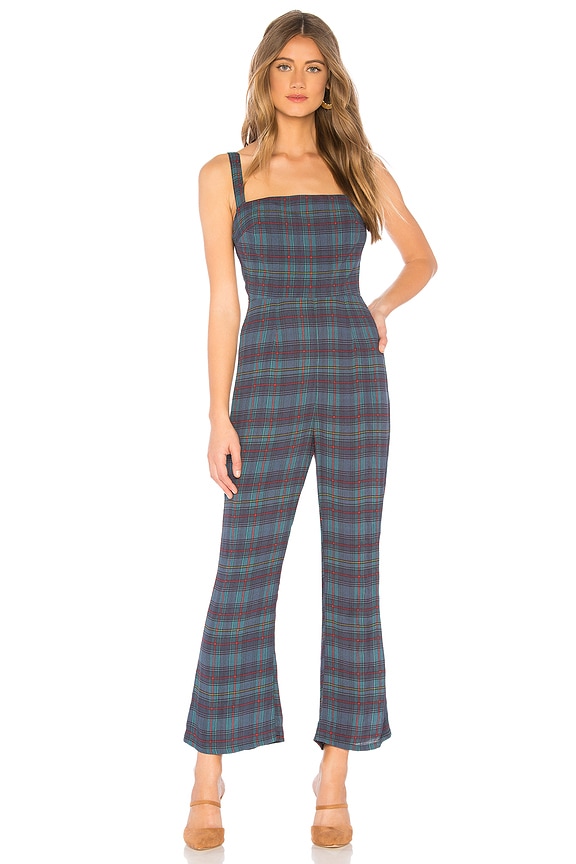 view 2 of 4 X REVOLVE Lexi Jumpsuit in Blue Plaid
