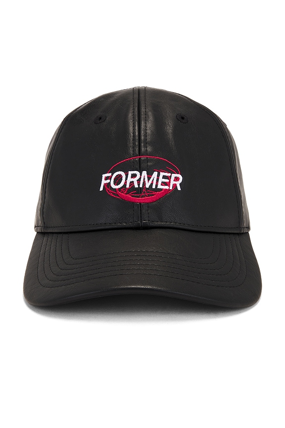 view 1 of 2 Coil Leather Cap in Black
