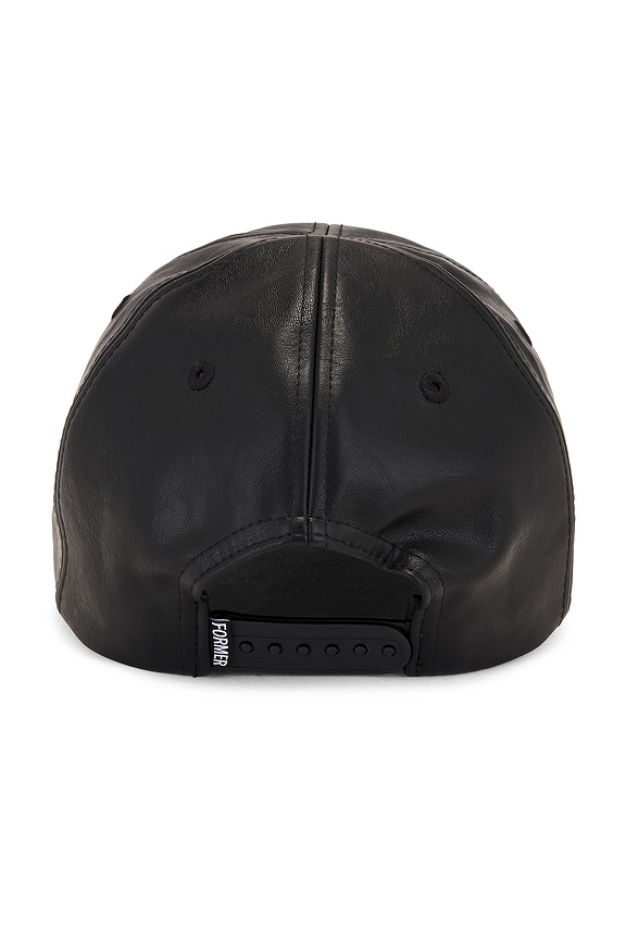view 2 of 2 Coil Leather Cap in Black