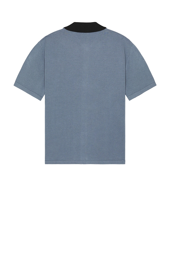 view 2 of 5 Marilyn Short Sleeve Knit Shirt in Steel Blue