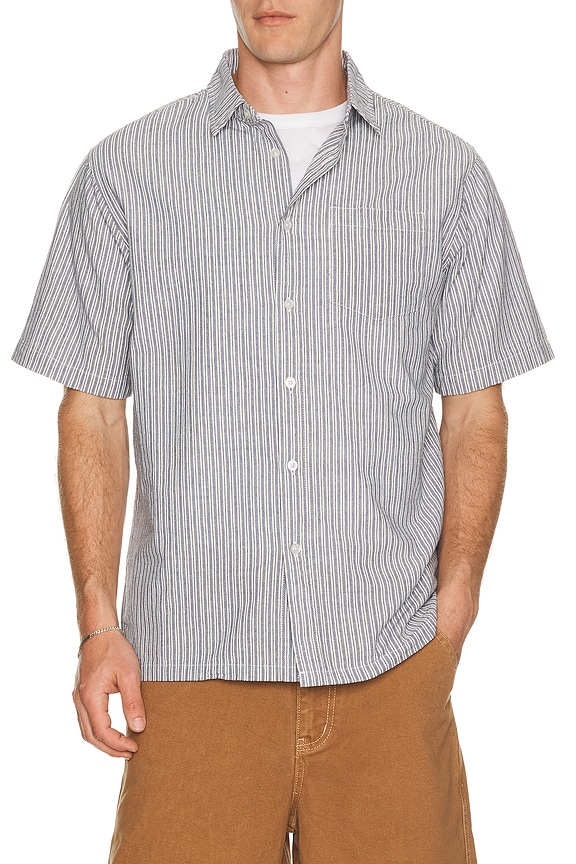 view 1 of 5 CHEMISE in Bone & Navy