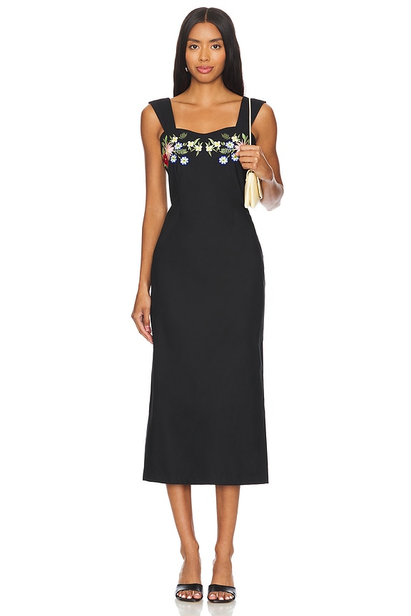 view 2 of 4 ROBE MI-LONGUE DOLCE in Black