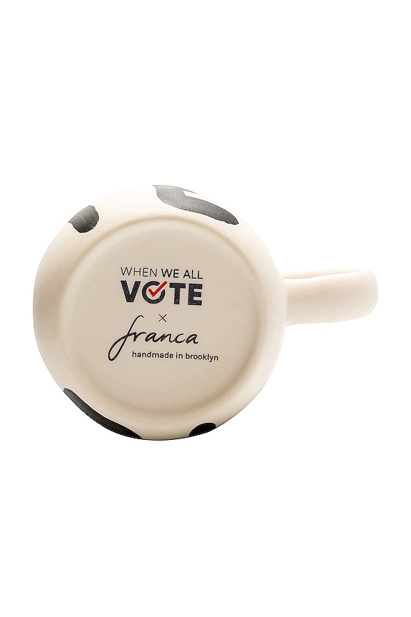 view 2 of 3 X When We All Vote Mug in White