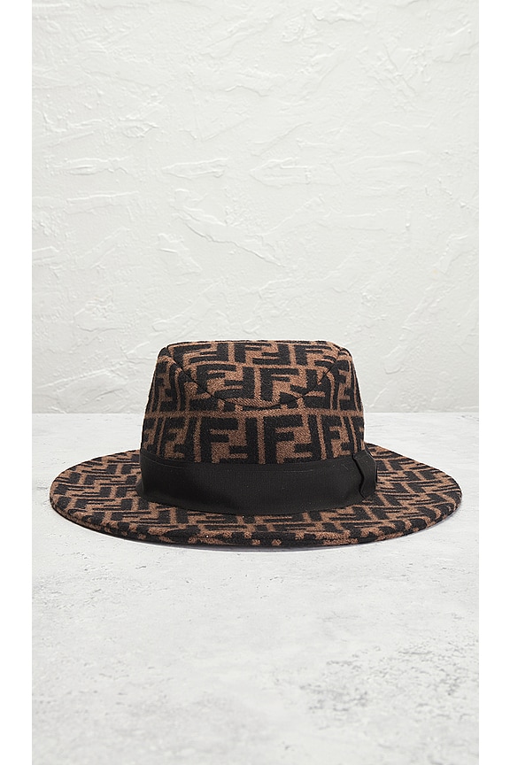 view 2 of 10 Fendi Zucca Hat in Brown