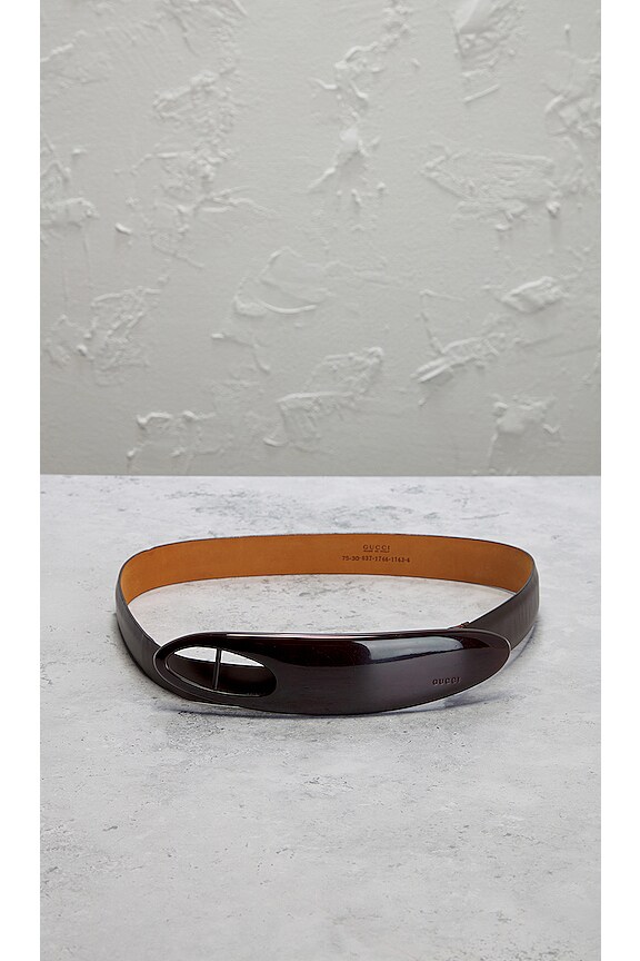 view 2 of 8 Gucci Leather Belt in Brown