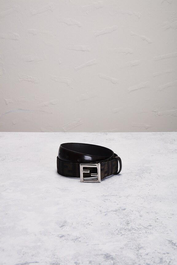 view 2 of 6 Fendi Zucca Canvas Belt in Brown