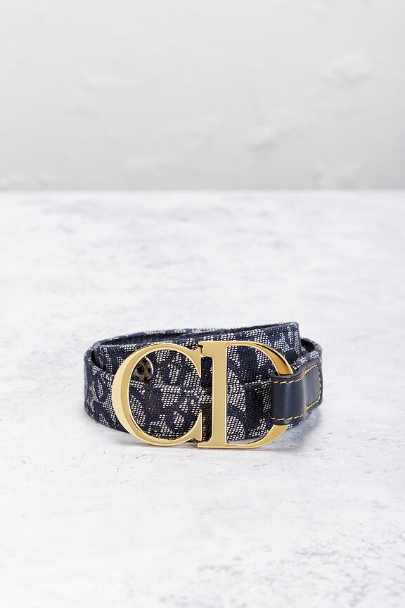 view 2 of 7 Dior Trotter CD Belt in Blue