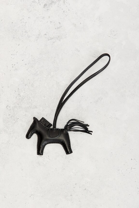 view 2 of 6 Hermes Rodeo PM Bag Charm in Black