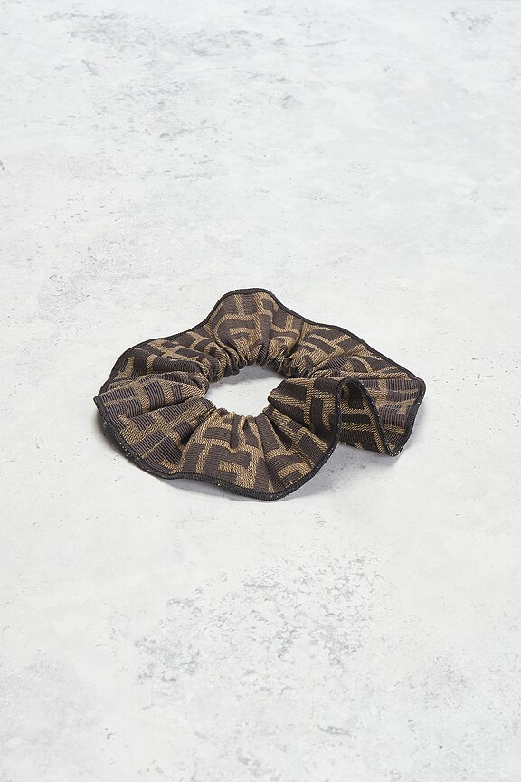 view 2 of 5 Fendi Zucca Scrunchie in Brown