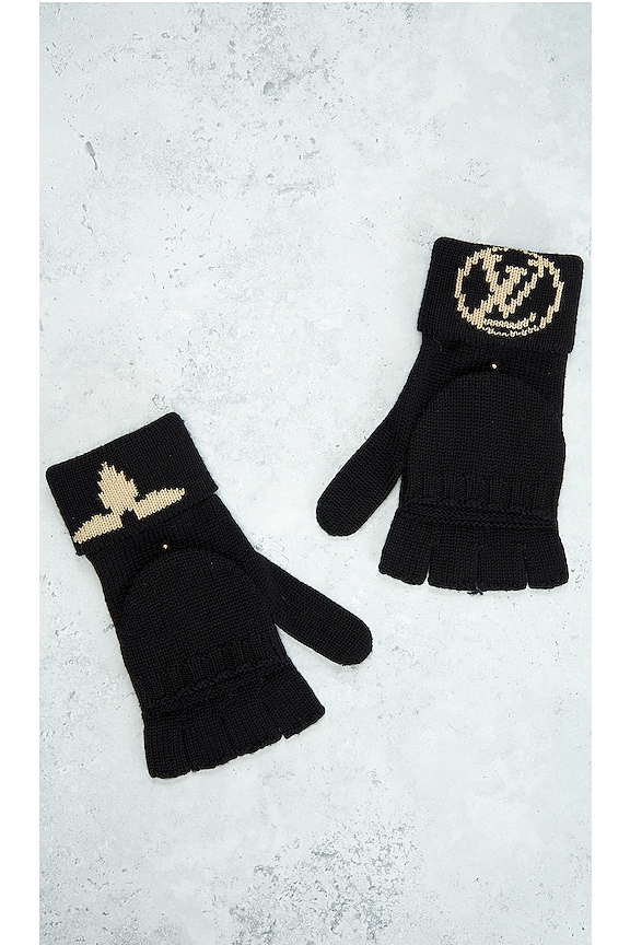 view 2 of 8 Louis Vuitton Wool Gloves in Black