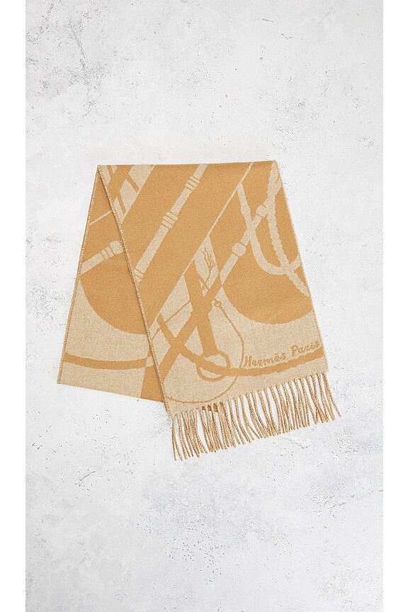view 2 of 5 PAÑUELO HERMES in Tan,Beige