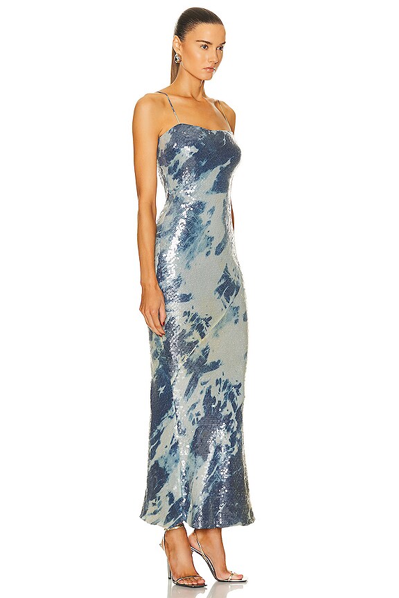 view 2 of 4 Dior Sequin Long Dress in Blue