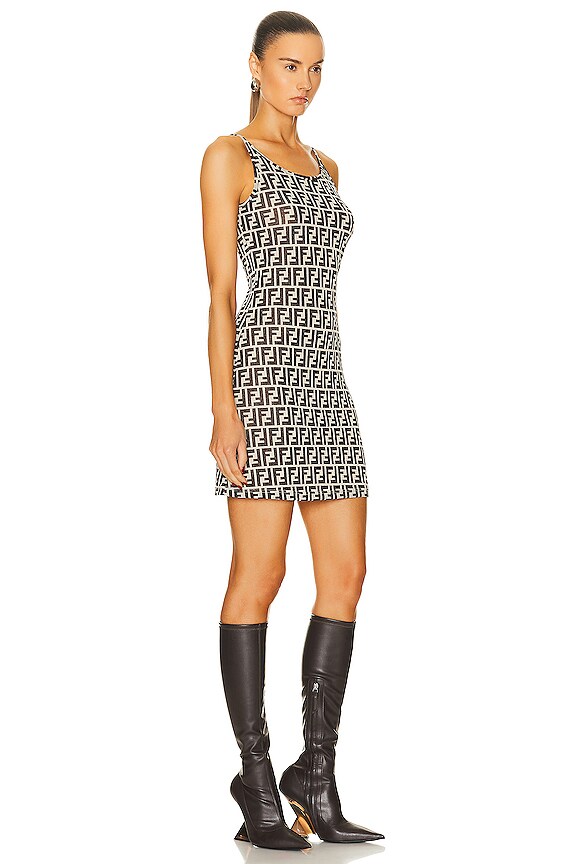 view 2 of 3 VESTIDO FENDI in Black & White