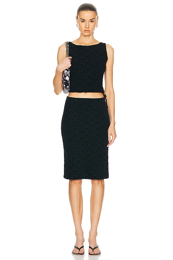 view 1 of 6 ENSEMBLE TOP & JUPE FENDI in Navy