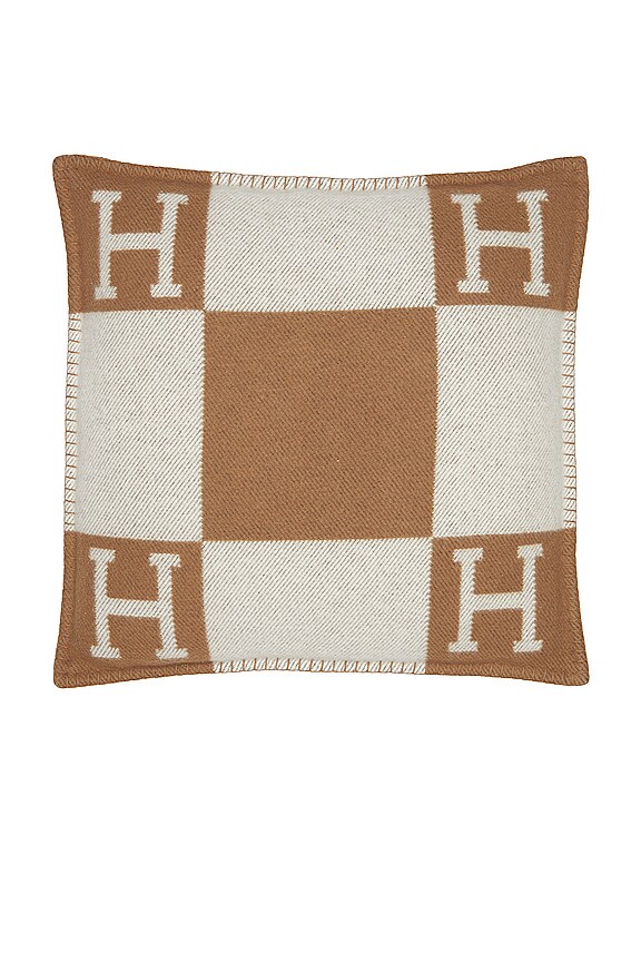 FWRD Renew Hermes Avalone Pillow in Brown REVOLVE