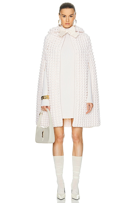 view 2 of 5 Saint Laurent Cape Poncho in Ivory